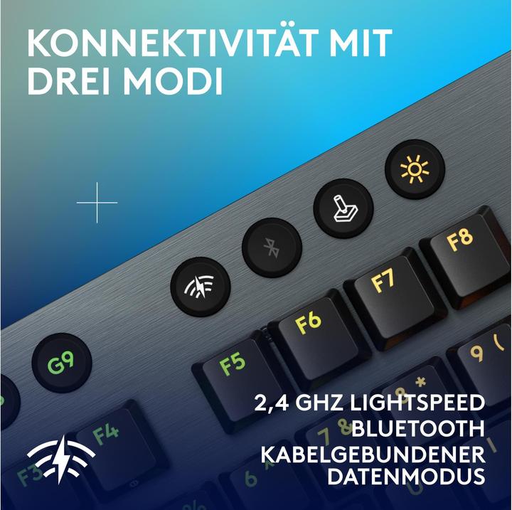 Actual product image Logitech G G915 X Lightspeed (CH, Wireless, Cable)