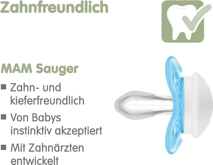 Immagine prodotto MAM Ciuccio originale in silicone, 2 pezzi, 0-6 mesi (2 x, fino a 6 M.)