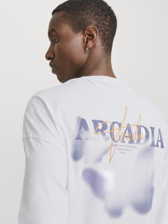Actual product image Jack & Jones Jjecharge Graphic Tee O-N Styd Aw24 Ln (L)