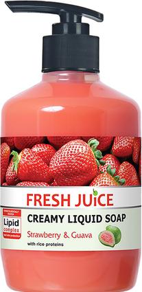 Image du produit Fresh Juice Creamy Liquid Soap Strawberry And Guava 460 Ml (Savon liquide, 460 ml)