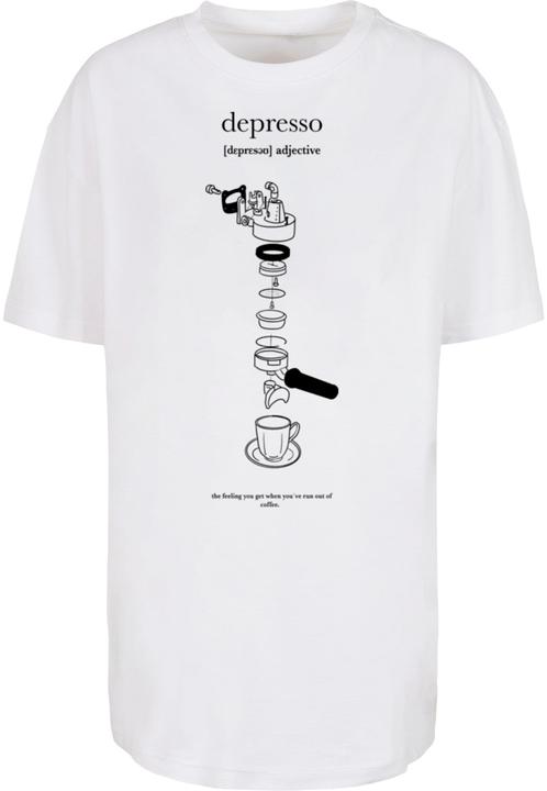 Produktbild Mister Tee MisterTee Ladies Depresso Oversized Boyfriend Tee - 167151 (XXL)