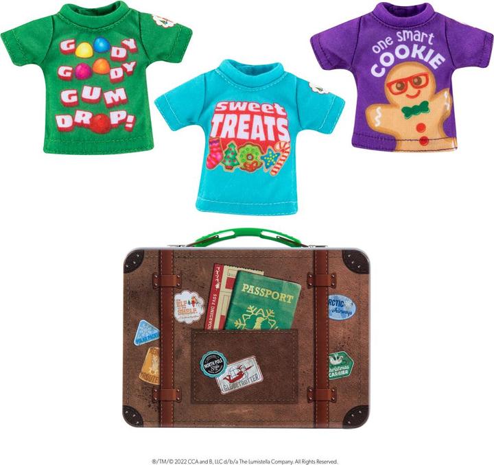 Immagine prodotto Elf on the Shelf The ® Outfit - Candy T-Shirt 3er Set