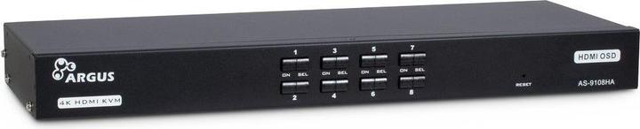 Image du produit Intertech Commutateur KVM AS-9108HA Rackmount HDMI, 8xHDMI/USB