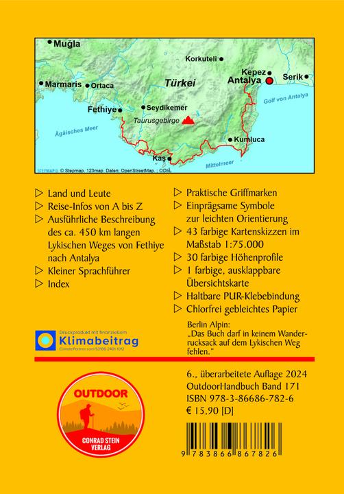 Actual product image Türkei: Lykischer Weg (German, Raffaele Nostitz, Michael Hennemann, 2024)