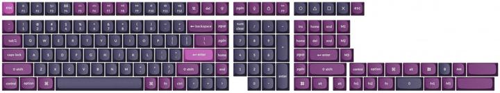 Produktbild Keychron Double Shot PBT OSA Full Set Keycap Set 141 Keys - Purple PBT-54