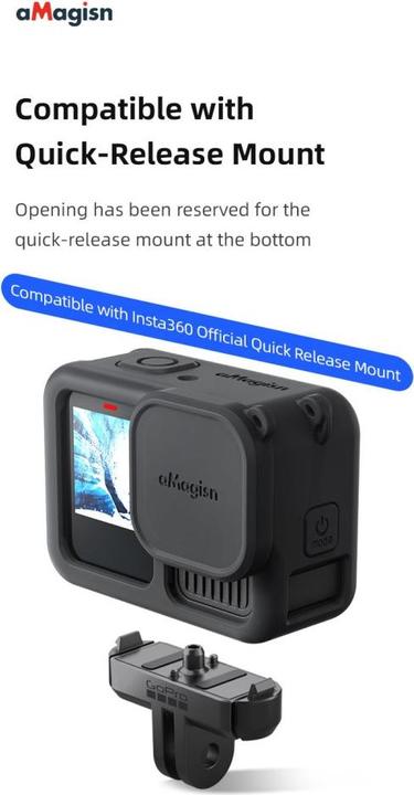 Image du produit aMagisn Housse de protection en silicone avec protection de la lentille (GoPro Hero 13)