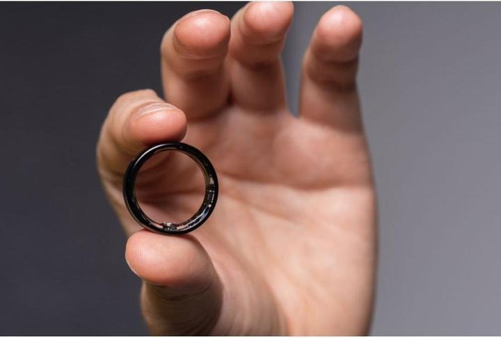 Actual product image OEM Smart device Smart Ring R11M- smart steel ring with charging box Size 7 (17.3mm), black (7, Black)