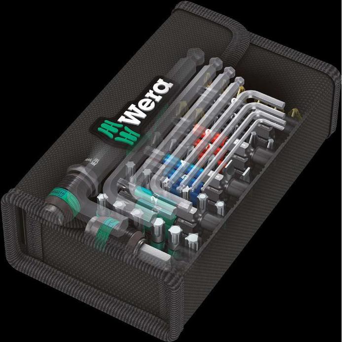 Image du produit Wera Kraftform Kompakt 100 (Six pans creux TX M10, Six pans creux TX M15, Six pans creux TX M40, Six pans creux TX M20, Six pans creux TX M30, Croix Phillips PH M1, Croix Phillips PH M2, Six pans creux TX M25, Croix Pozidriv PZ M1, Croix Pozidriv PZ M2, Croix Phillips PH M3, Croix Pozidriv PZ M3)