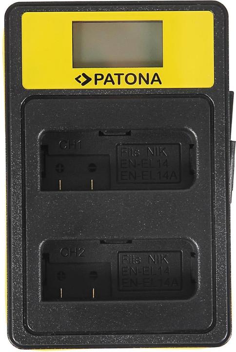 Produktbild Patona Ladegerät Smart Dual LCD USB Nikon Akku EN-EL14 (Ladegerät)