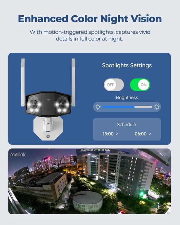 Image du produit Reolink Caméra réseau Duo 2 WiFi (4608 x 1728 pixels)