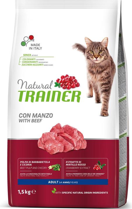 Immagine prodotto Natural Trainer Manzo adulto naturale felino (Adulto, 1 pz., 1500 g)