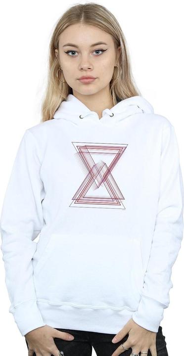 Actual product image Womens/Ladies Avengers Infinity War Black Widow Lines Hoodie (M)