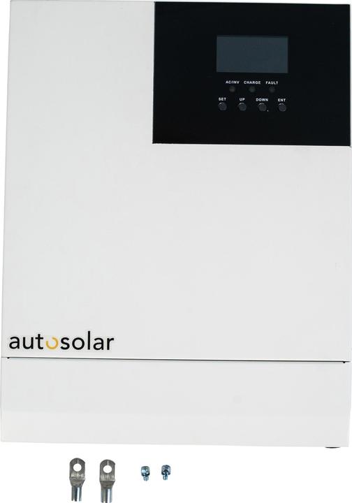 Immagine prodotto Autosolar Inverter ibrido 24 V, 3000 W con regolatore di carica MPPT 60A (Spina solare)