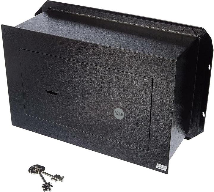 Immagine prodotto Yale Cassaforte a muro Value Safe - Nera - Solo chiavi - 7,7 l (7.70 l)