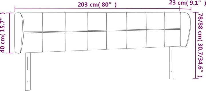 Produktbild VidaXL Kataleya (203 x 23 x 88 cm)