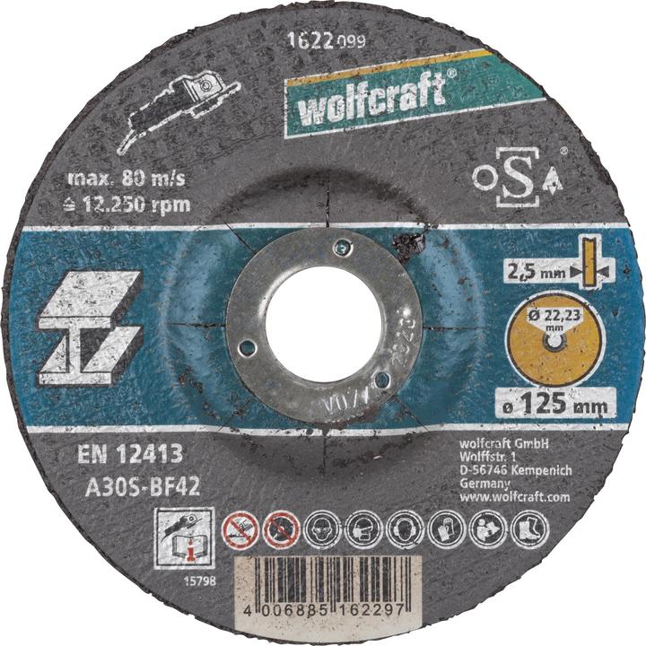 Image du produit wolfcraft wolfcraft 5 disques à tronçonner le métal ø125x2,5x22,2mm