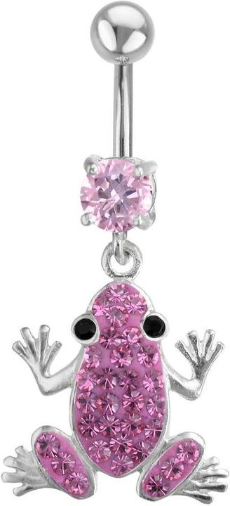 Actual product image Bijouteria Bellypiercing (Stainless steel, Silver 925, Crystal)