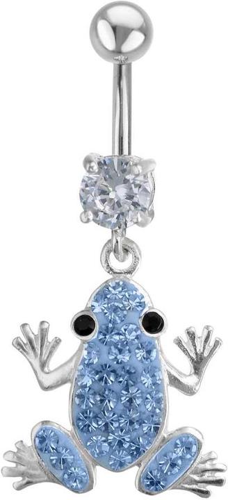 Actual product image Bijouteria Bellypiercing (Stainless steel, Silver 925, Crystal)