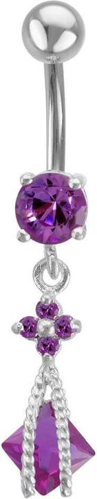 Actual product image Bijouteria Bellypiercing (Stainless steel, Silver 925, Zirconia)