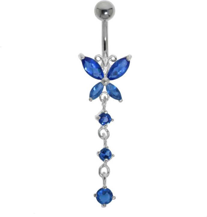 Produktbild Bijouteria Bauchpiercing (Edelstahl, Silber 925, Kristall)
