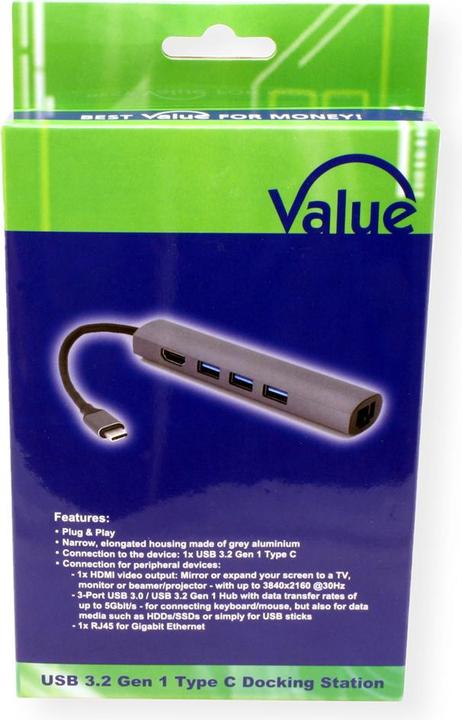 Produktbild Value USB Typ C (USB-C, 4 Ports)