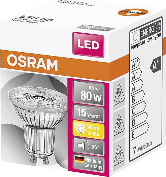 Actual product image Osram 1 pc. (GU10, 6.90 W, 575 lm, 1 x, F)