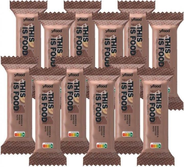 Image du produit YFood Brownie & Noix grillées (Noix, Brownie, 12 pcs, 720 g)