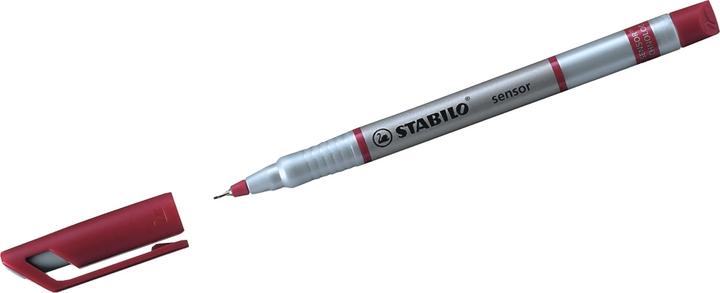 Actual product image STABILO SENSOR F Finliner with spring-loaded sharpener (Red, 1 x)
