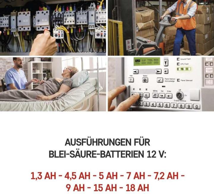 Immagine prodotto Emos Wartungsfreier Blei-Akku 12 V/1,3 (1 pz., Specifico del dispositivo, 1300 mAh)