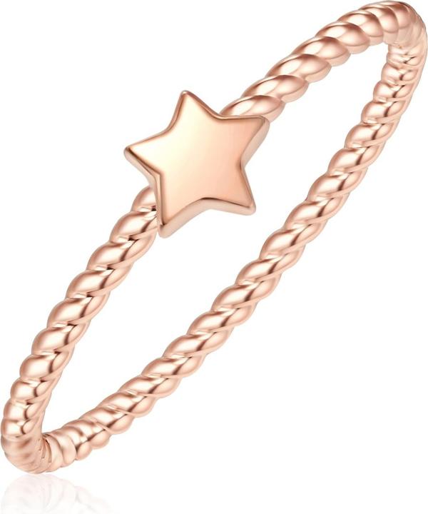 Produktbild Glanzstücke München Damen Stern Sterling Silber roségold - 10040 (56, 925 Silber)