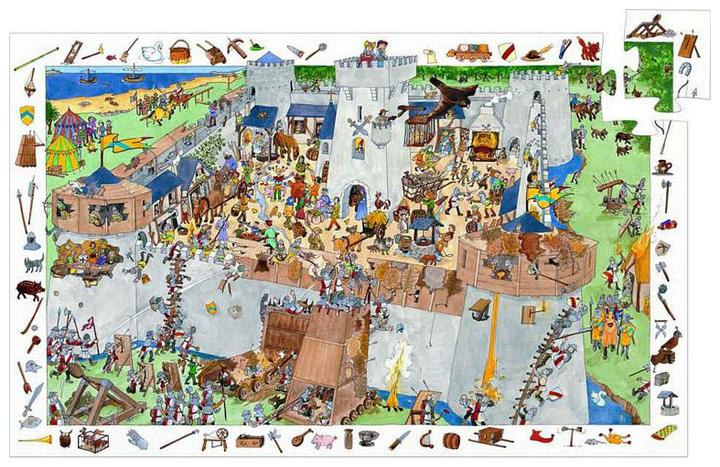 Image du produit Djeco Le château, 100 pièces (100 pièces)