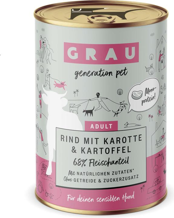 Produktbild Grau Hunde-Nassfutter (Adult, 400 g)