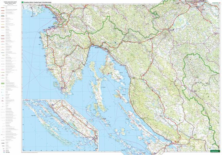 Produktbild Kroatien, Strassenkarten-Set 1:200.000
