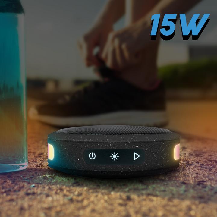 Image du produit Bigben PARTY Nano Enceinte lumineuse sans fil - noir (10.30 h, Fonctionnement sur batterie)