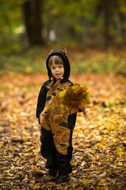 Produktbild Lennylamb Bear Romper - Under The Leaves (104)