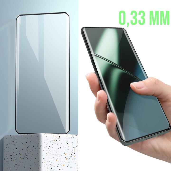 Actual product image Avizar 9H hardness glass display protection film (1 Piece, OnePlus 11)