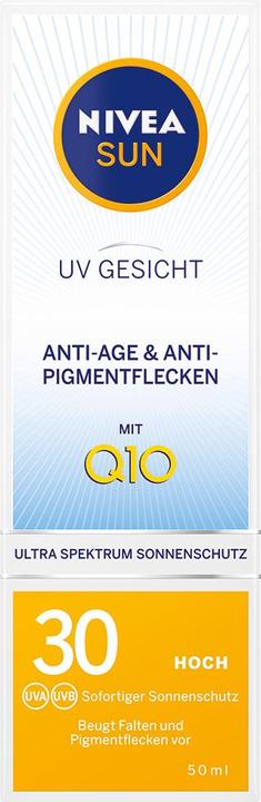 Actual product image NIVEA Sun, Face Brush Cream, against spots and discolouration, SPF 30, 50 ml (Sun cream face, SPF 30, 50 ml)