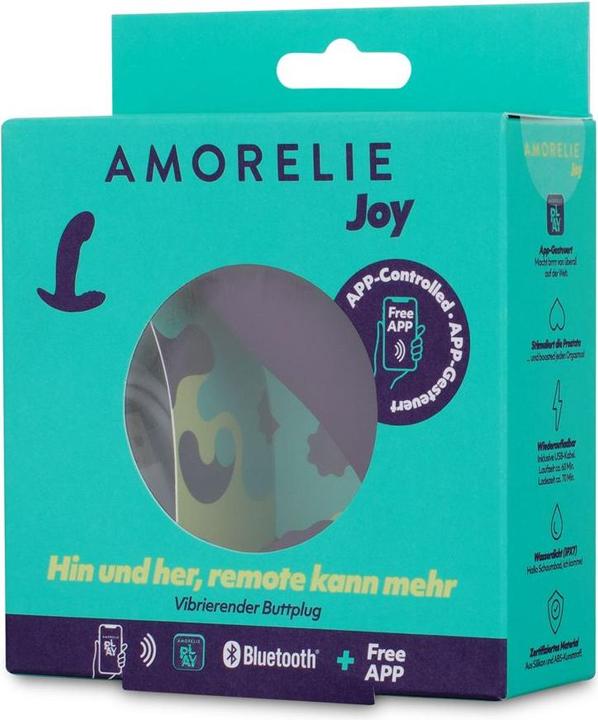 Actual product image Amorelie Shuffle app-controlled anal & G-spot vibrator
