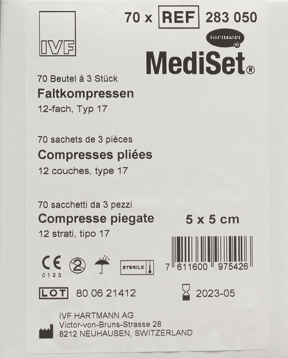 Produktbild Mediset Faltkompressen Typ 17