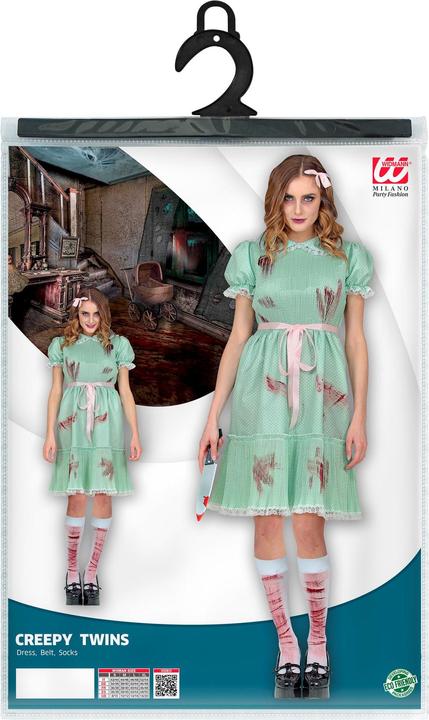 Produktbild Widmann Killerpuppe Damenkostüm Kleid, Gürtel, Strümpfe (S)