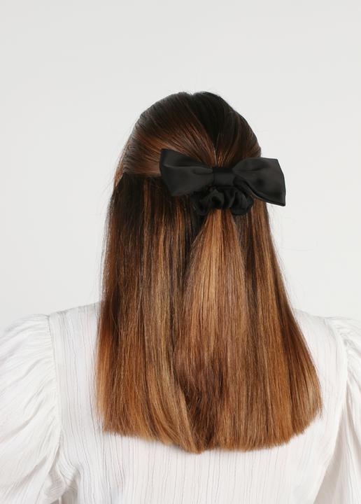 Produktbild Trisa Fashion Maschen Set Scrunchie & Clip schwarz 2 Stk. (Haargummi)
