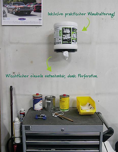 Immagine prodotto kaiserkraft Dispenser per salviette BigGrip®, conf. da 2 dispenser, 2 rotoli di salviette (2 pz.)