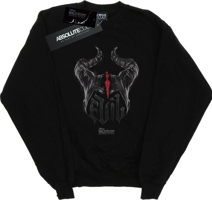 Actual product image Disney Girls Maleficent Mistress Of Evil Evil Horns Sweatshirt (128)