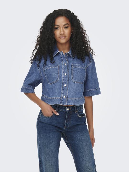 Produktbild Only Cropped Fit Jeanshemd (XL)