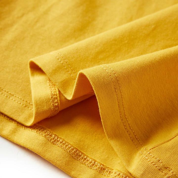 Produktbild VidaXL Kinder-Langarmshirt Ocker 140,Material: 95 % Baumwolle. 5 (140)