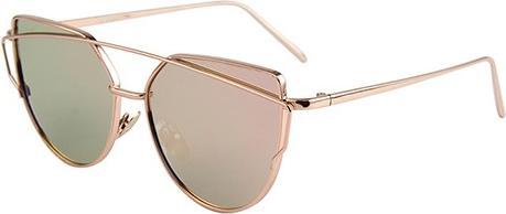 Bekos Cat eye Sonnenbrille mit Doppelrahmen