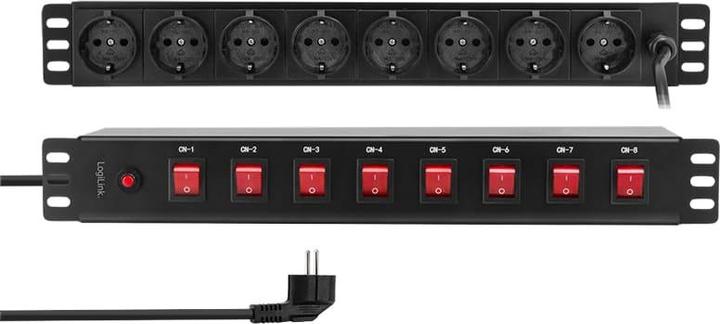 Produktbild LogiLink Steckdosenleiste (8 x, CEE, 2 m)