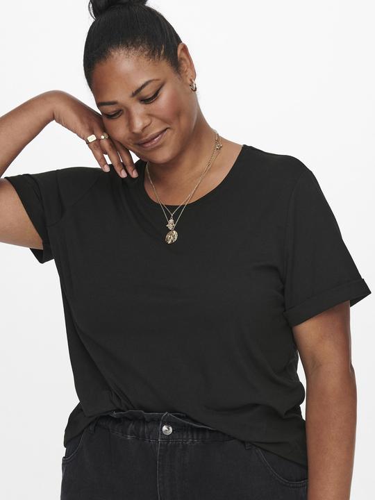 Actual product image Only Regular fit Round neck Folded cuffs T-shirt T-shirt (S)
