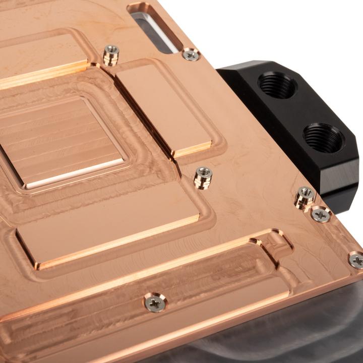Actual product image Aqua Computer kryographics NEXT RTX 3080 / 3090 Strix GPU Water Cooler - Copper + Acrylic