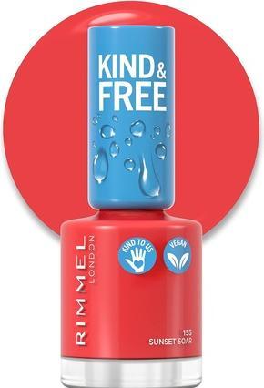 Produktbild Rimmel London RIMMEL Kind & Free Clean Nail Polish lakier do paznokci 155 Sunset Soar 8ml (155 Sunset Soar, Farblack)